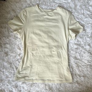 Nwot skims cotton jersey t-shirt in color bone